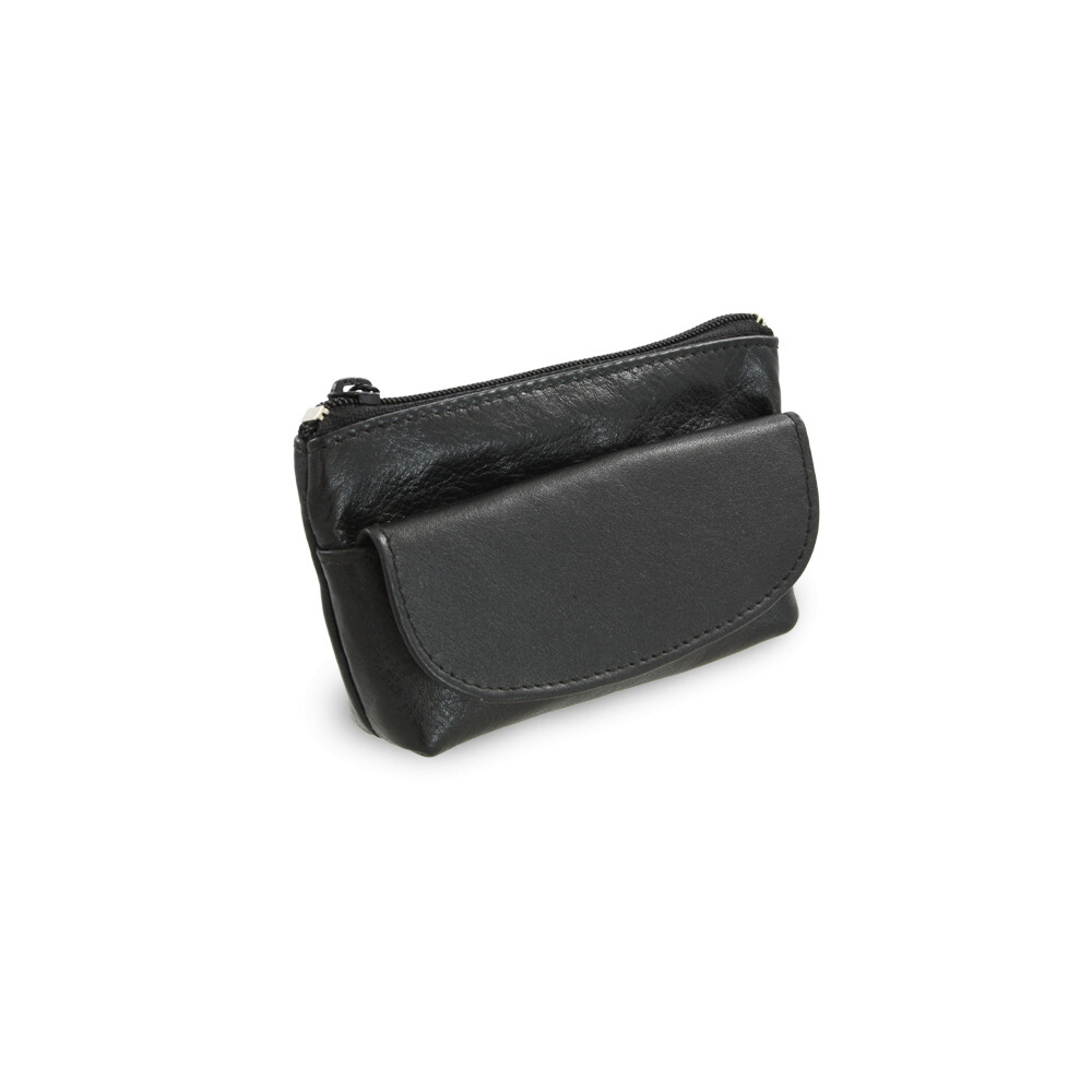 Kožená kľúčenka Arwel 0369 - čierna