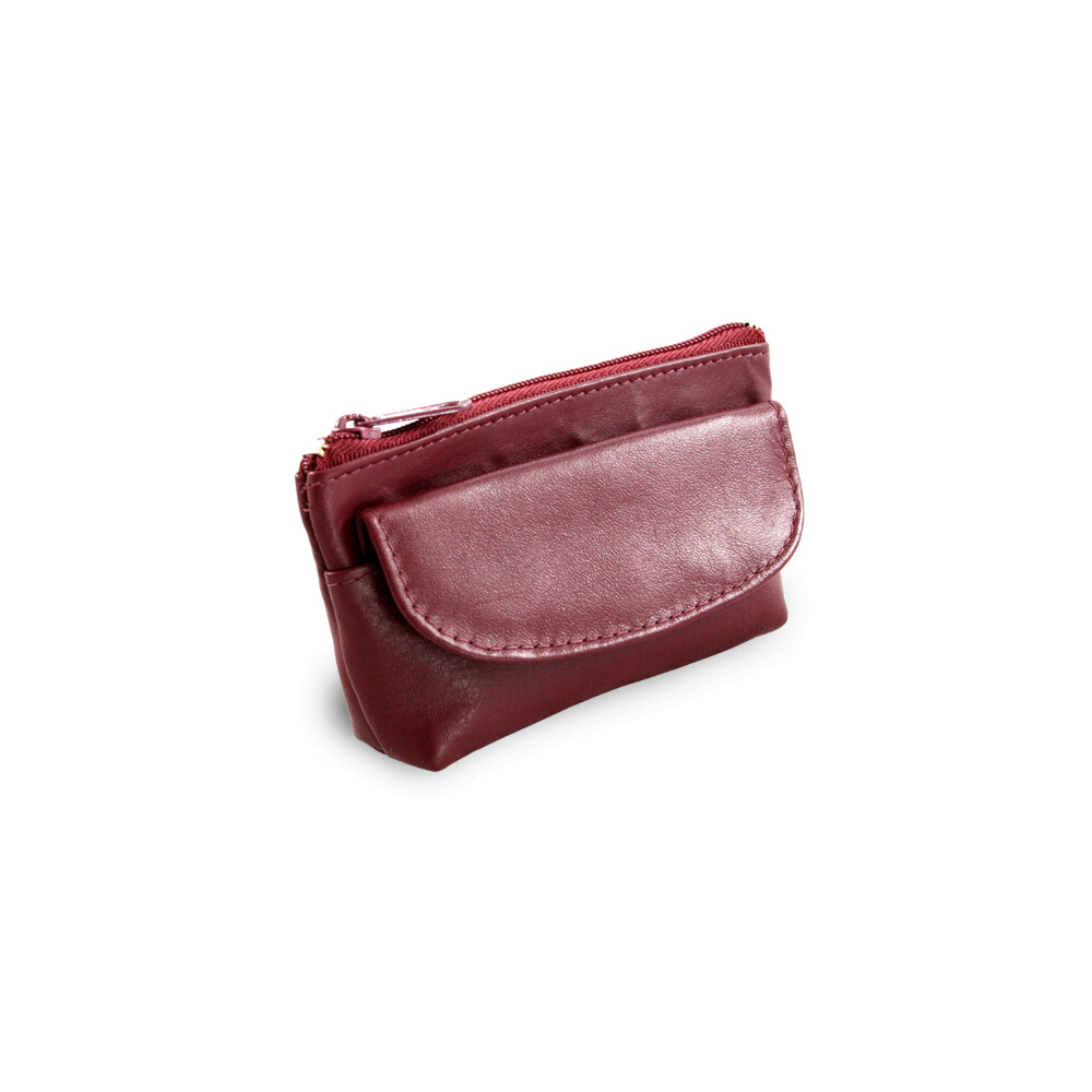 Kožená kľúčenka Arwel 0369 - tmavo červená