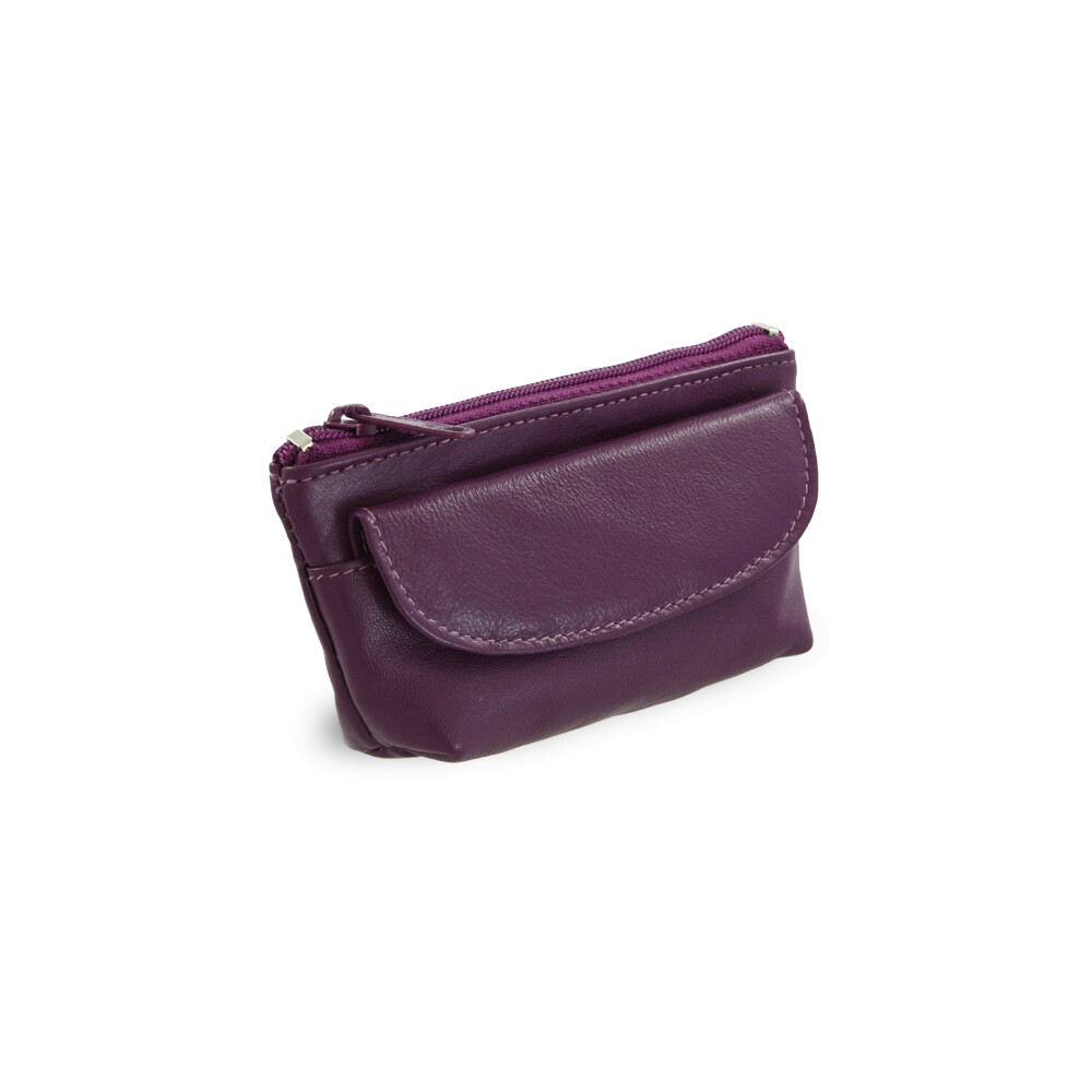 Kožená kľúčenka Arwel 0369 - fialová