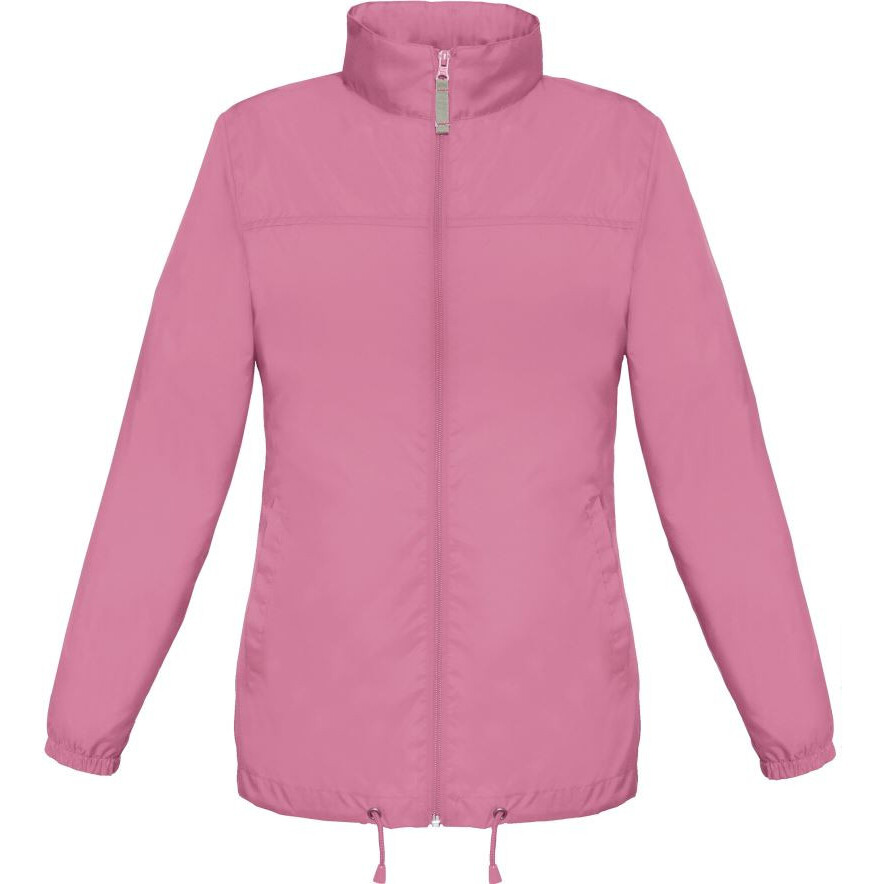 Dámska vetrovka polstrovaná B&C Sirocco - svetlo ružová, XXL