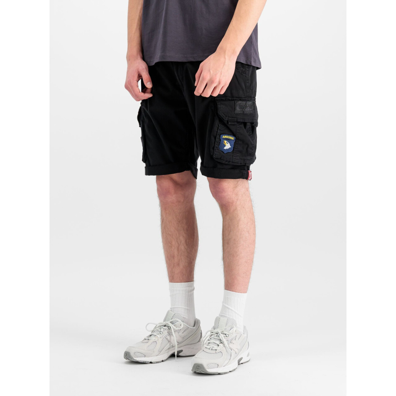 Kraťasy Alpha Industries Crew Patch Short - čierne, 28