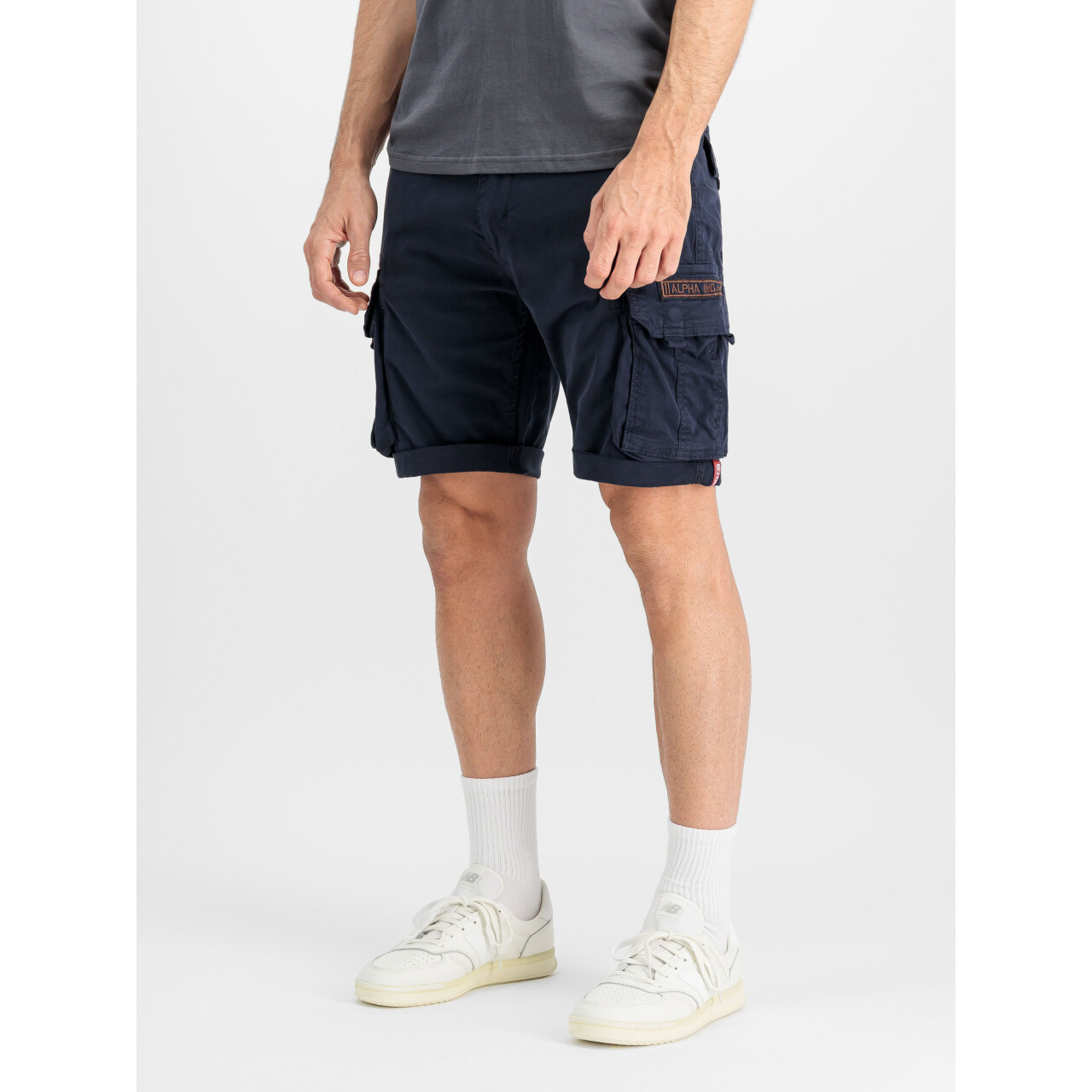 Kraťasy Alpha Industries Crew Short - navy, 28