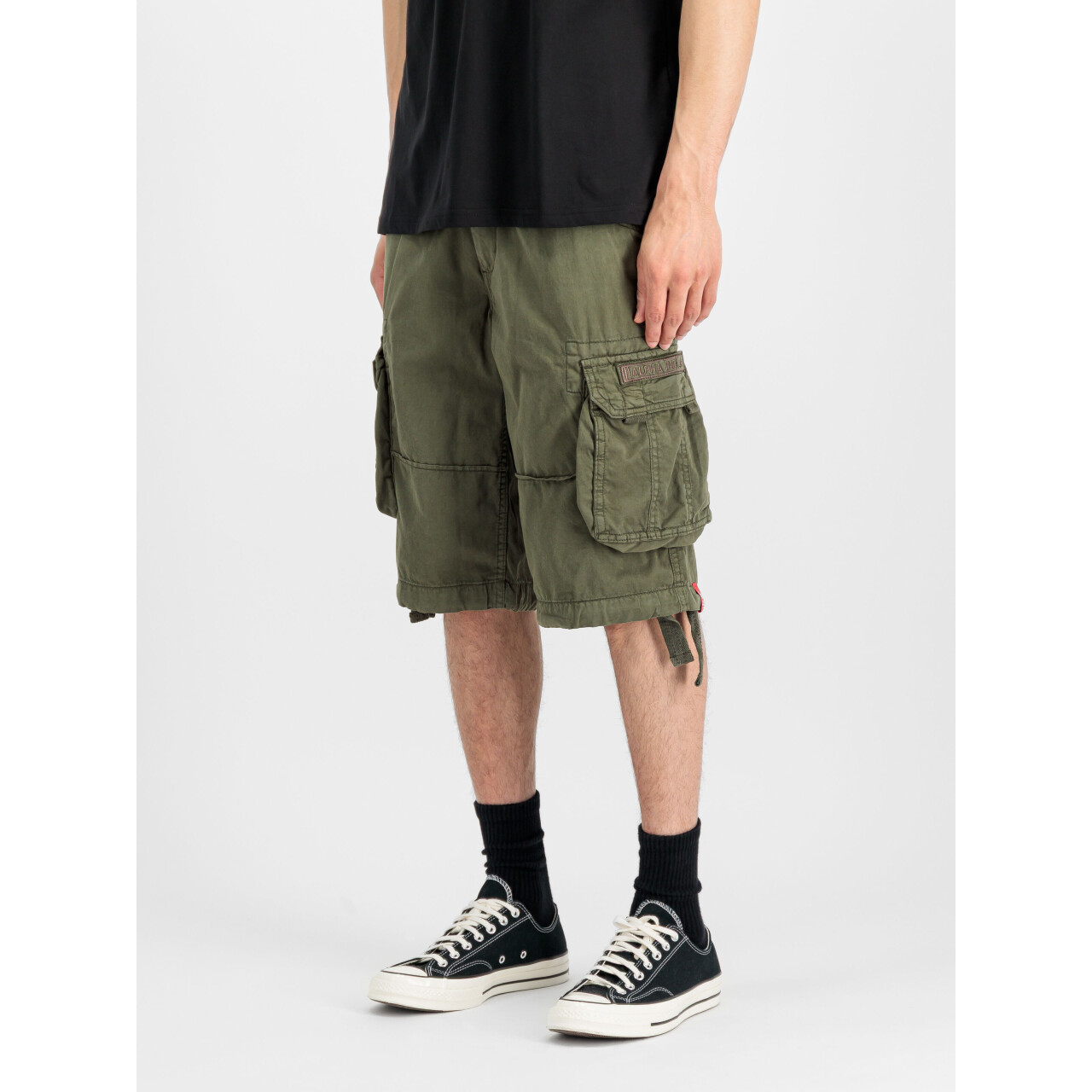 Kraťasy Alpha Industries Jet Short - olivové, 28