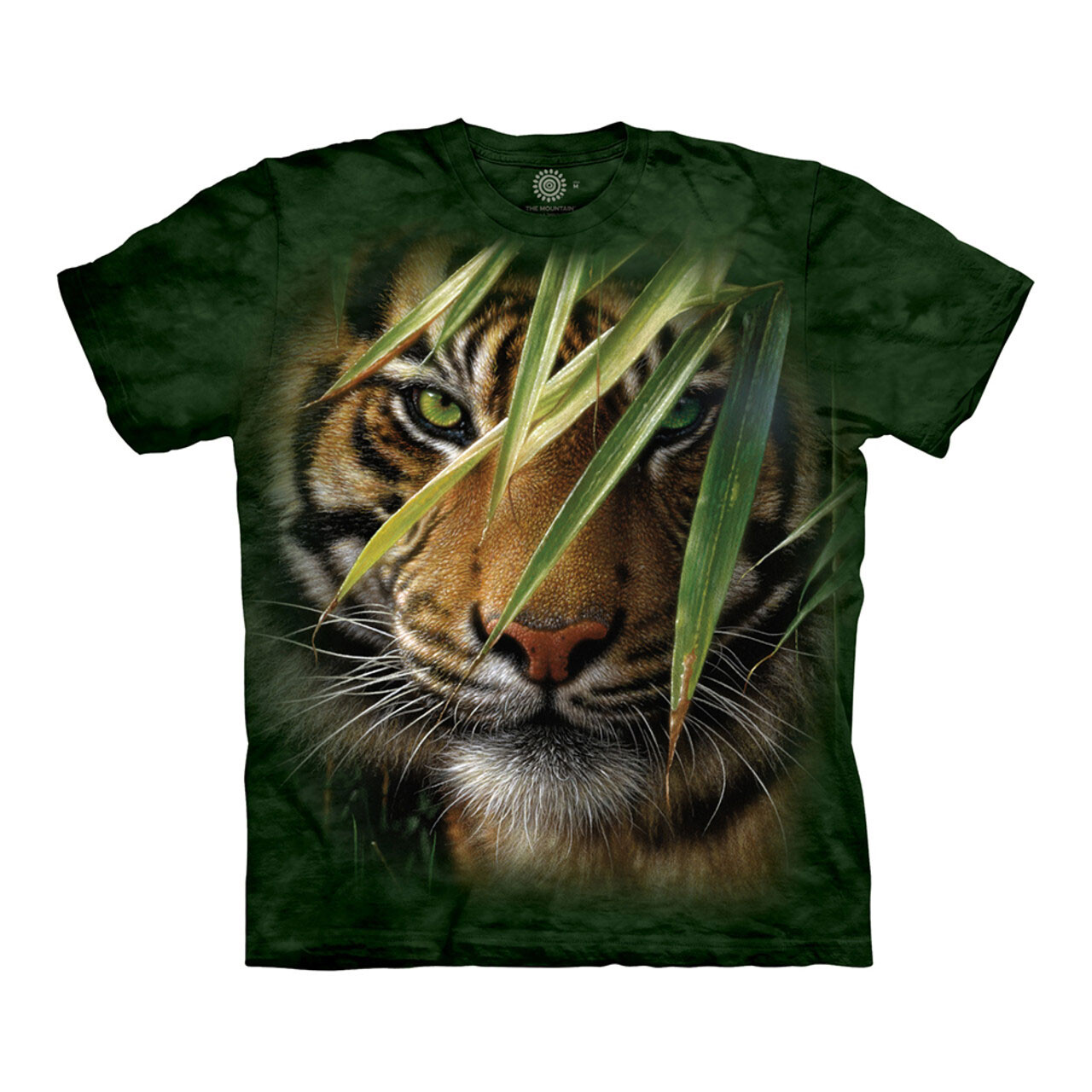 Tričko unisex The Mountain Emerald Forest (tiger) - zelené, 5XL