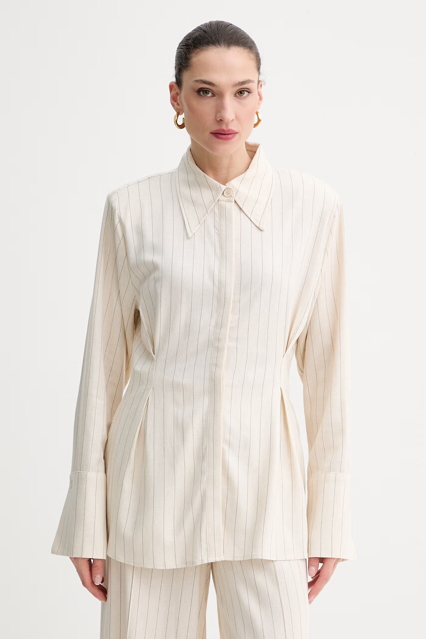 Gestuz košeľa dámska s prímesou ľanu