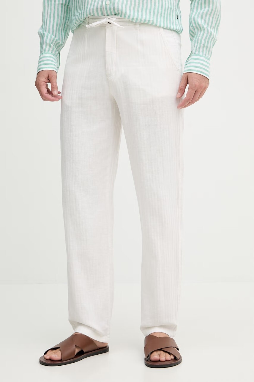 Lindbergh nohavice pánske s prímesou ľanu