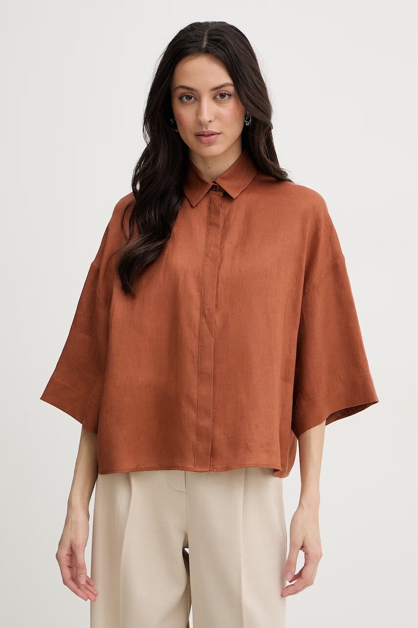 MM by Max Mara košeľa dámska ľanová RITO