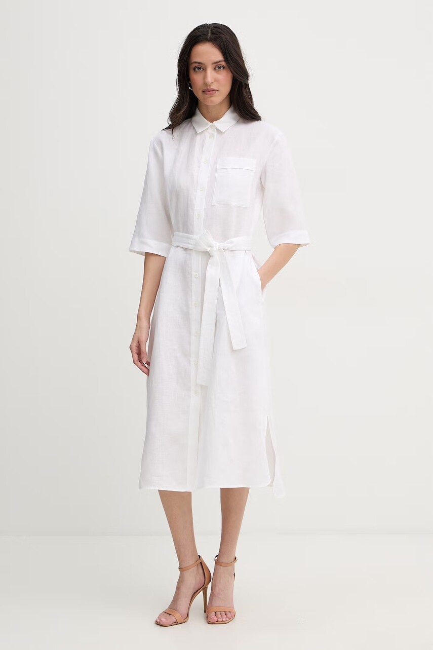 MM by Max Mara letné šaty ľanové TABELLA