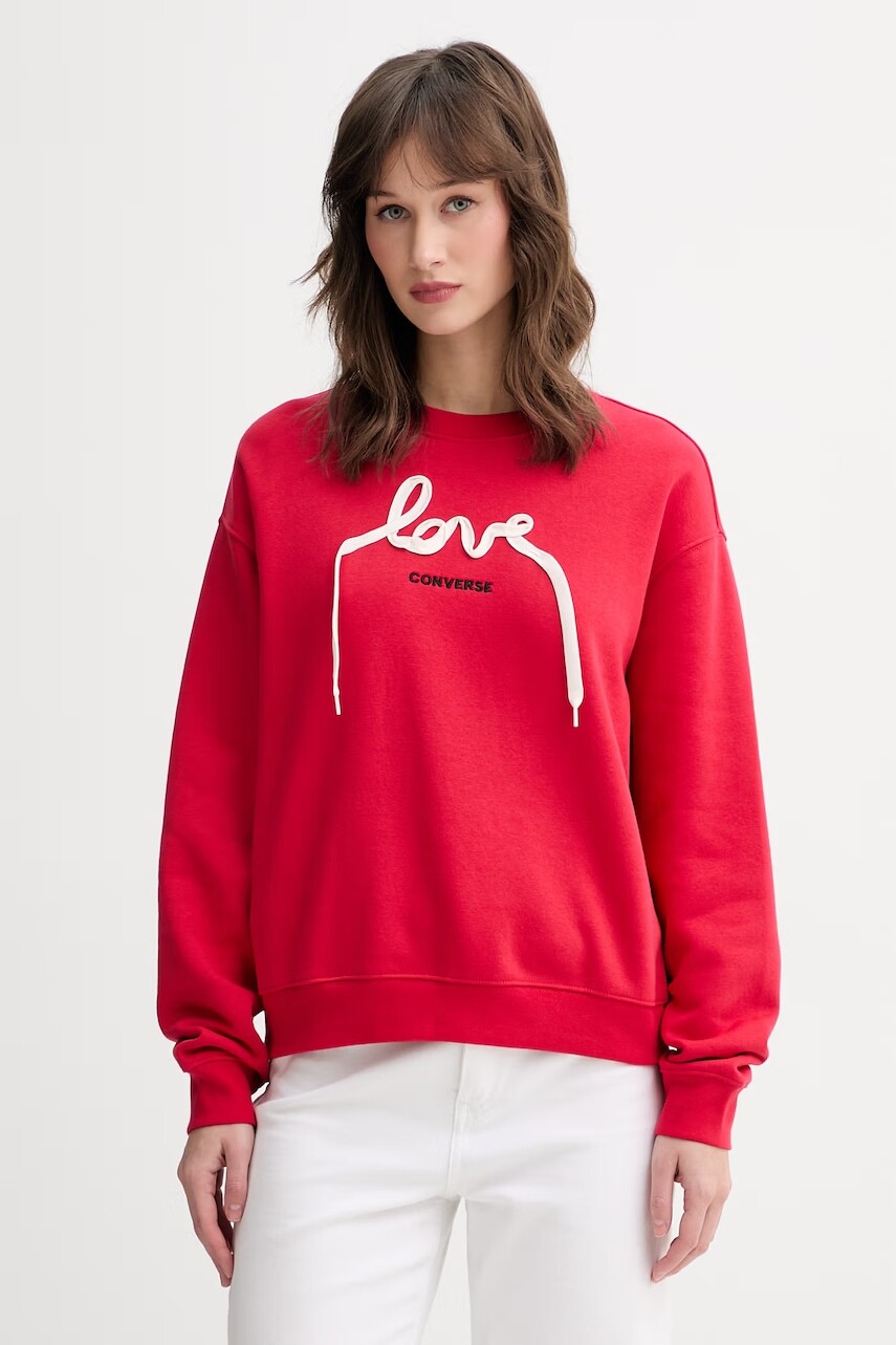 Converse mikina dámska s bavlnou x CHUCKS IN LOVE