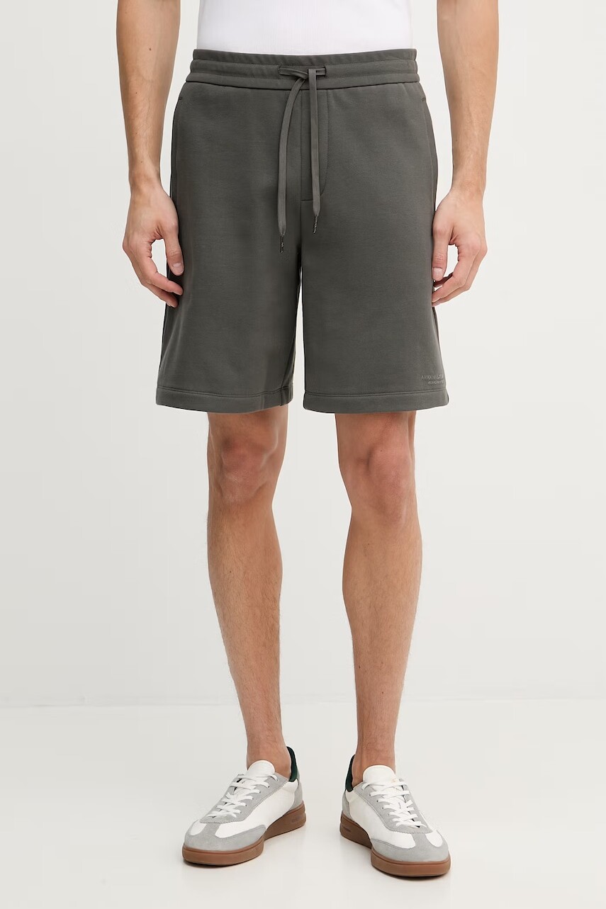 Armani Exchange teplákové šortky pánske bavlnené