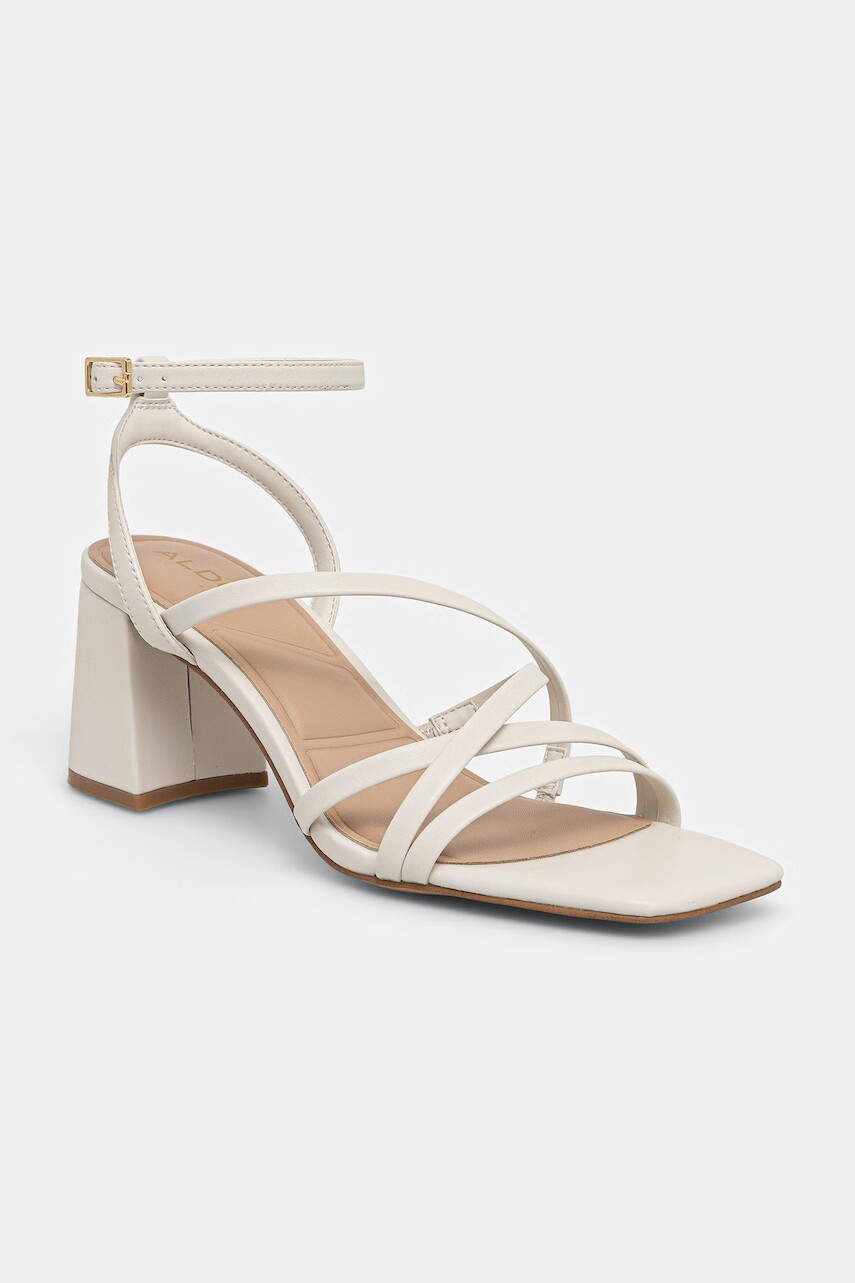 Aldo sandále na podpätku kožené ESTHER
