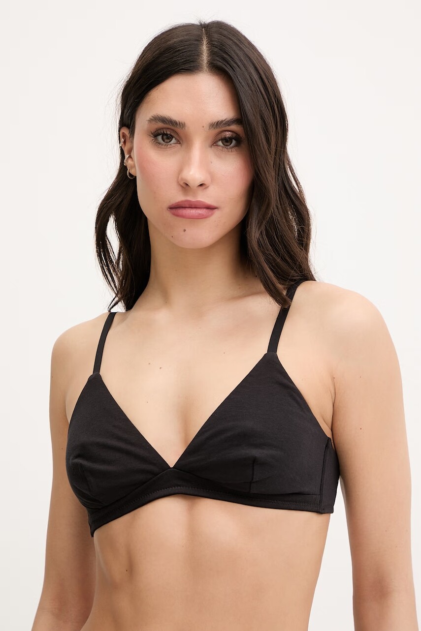 Podprsenka plunge s bavlnou United Colors of Benetton