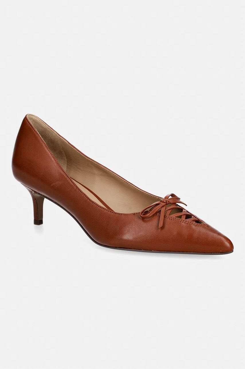 Kožené lodičky Lauren Ralph Lauren Adrienne