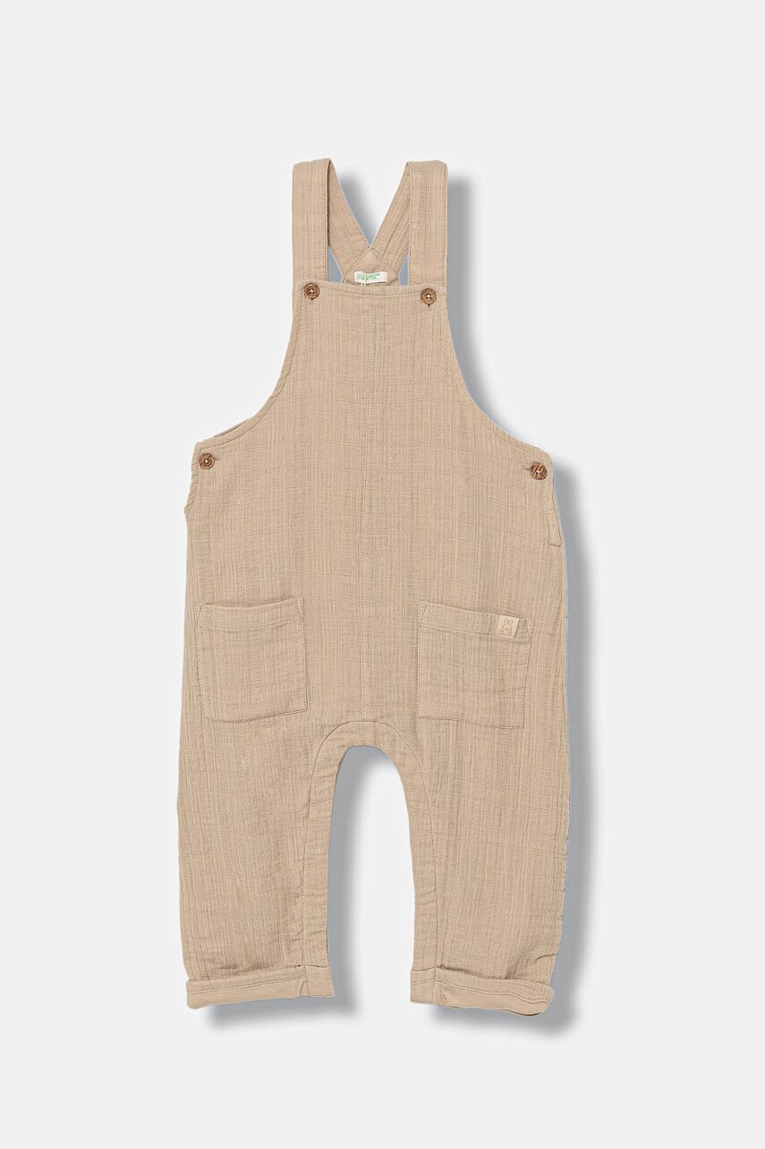 United Colors of Benetton Nohavice na traky dojčenské bavlnené