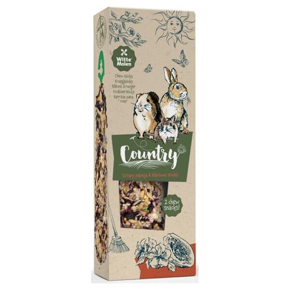 WITTE MOLEN Country Sticks tyčink papája a ibištek 110 g