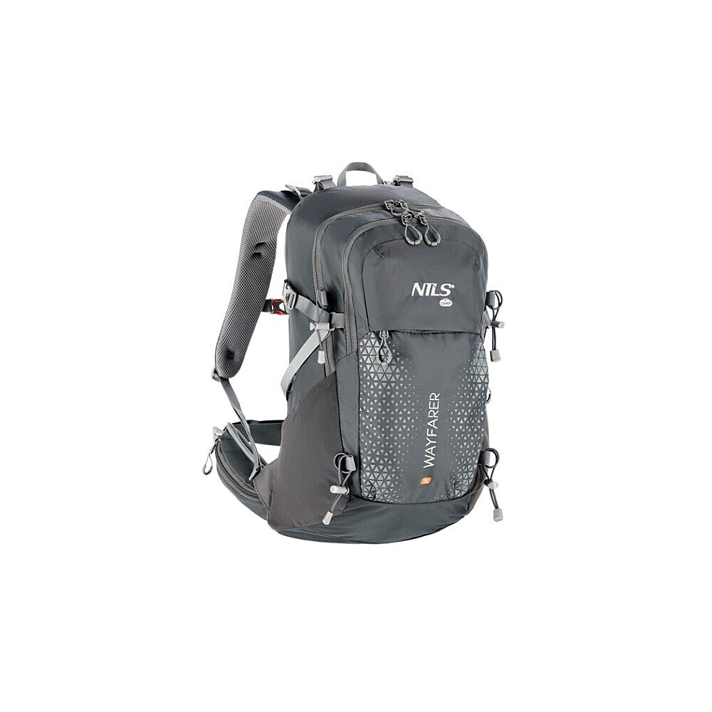 NILS Camp turistický plecniak NC1925 wayfarer sivý 35 litrov