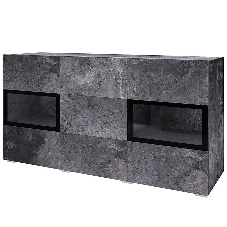 Komoda Baros 26  2d3d Tmavý betón