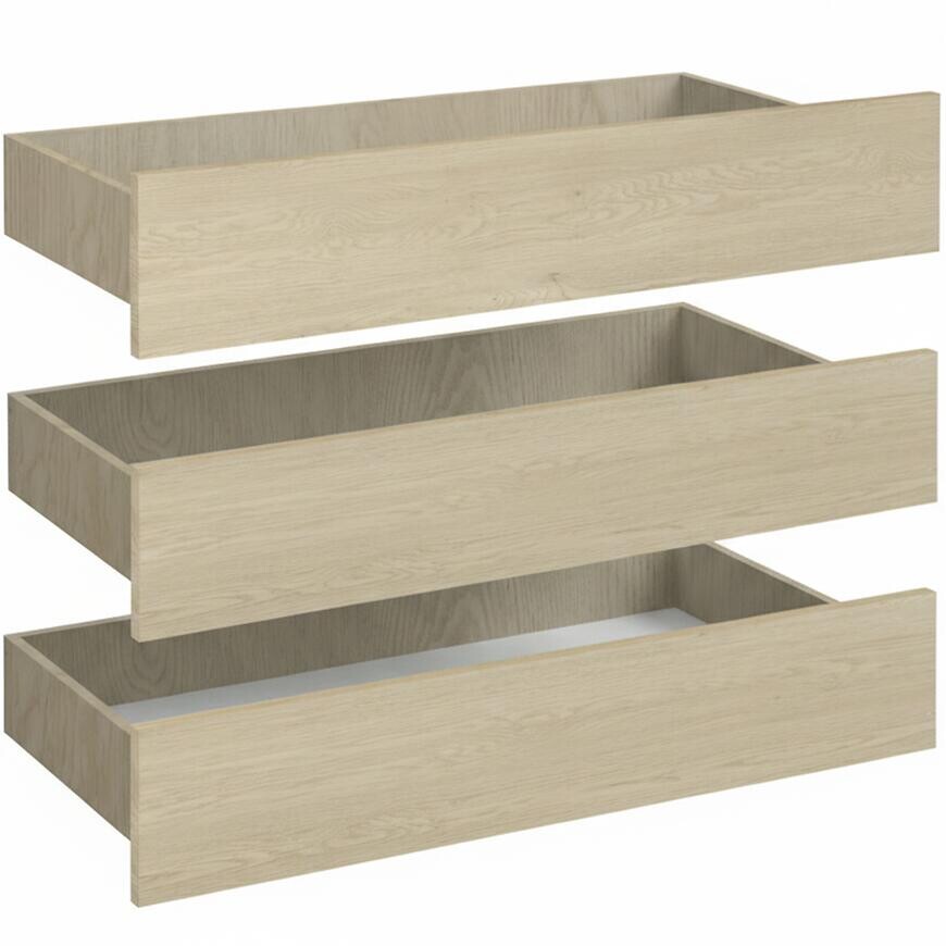 Sada zásuviek do šatníka Braga 1 (3 KS) dub cremona