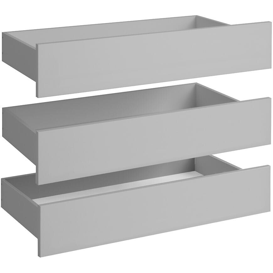 Sada zásuviek do šatníka Braga 1 (3 KS) platinovo sivá