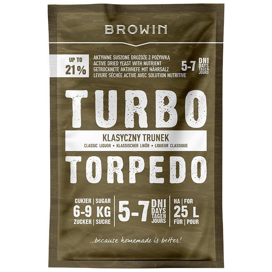 Liehovarnícke kvasnice turbo torpedo 5-7 dní 21% 100 g