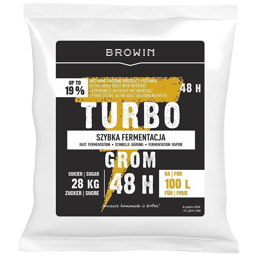 Liehovarnícke kvasnice turbo grom 48h 100 l - 510 g