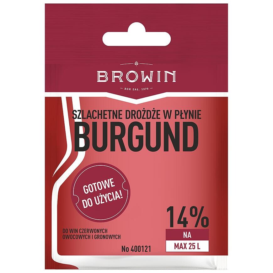 Vínne kvasnice burgund bez rozmnožovania - 20 ml
