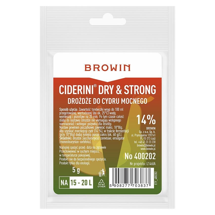 Cidrové kvasnice ciderini strong - 5 g