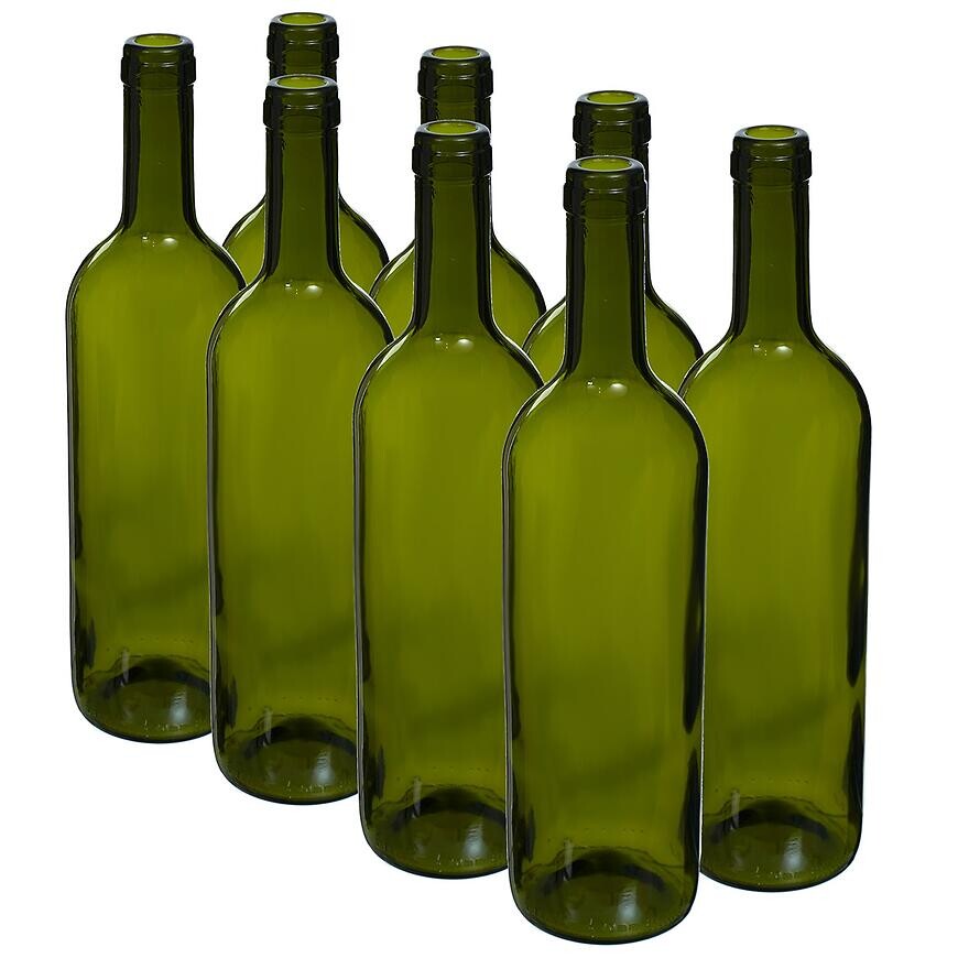 Fľaša oliva 750 ml na víno bordeaux - 8 ks