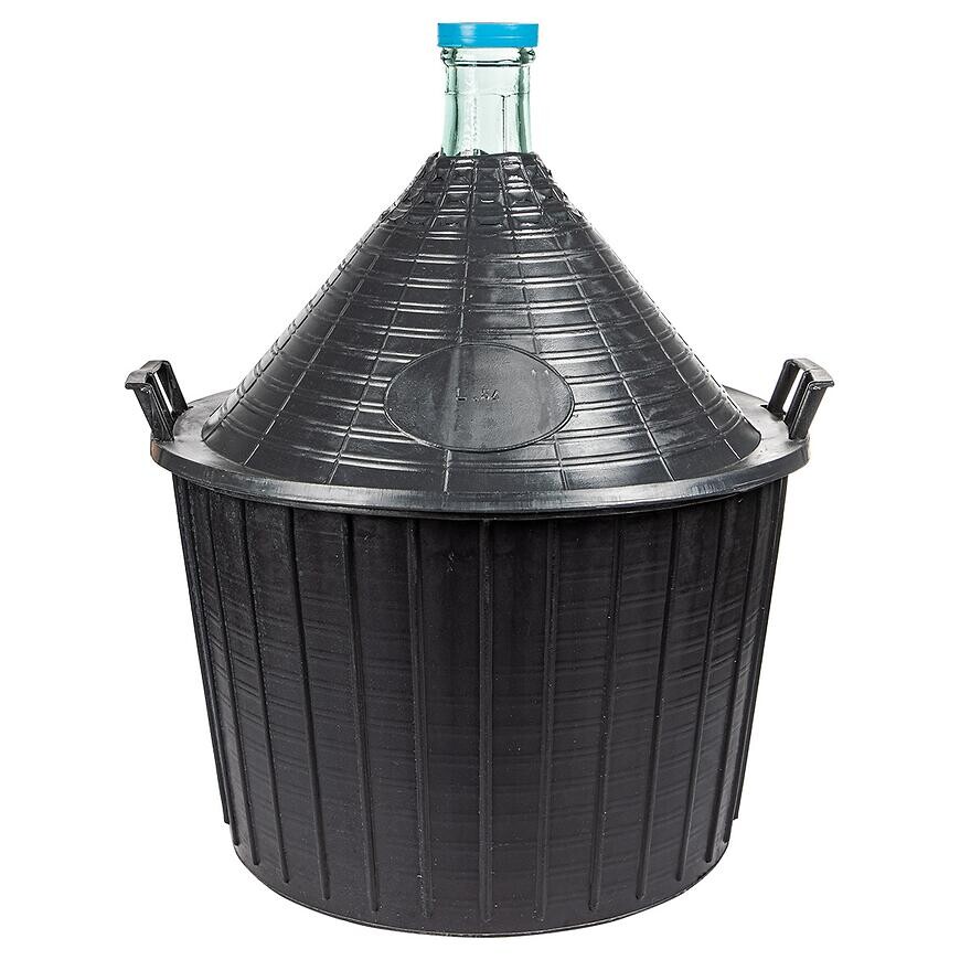 Demižón na víno 54 l v plastovom košíku