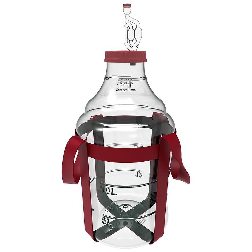 Demižón na víno ľahký, nerozbitný, s popruhmi 20 l