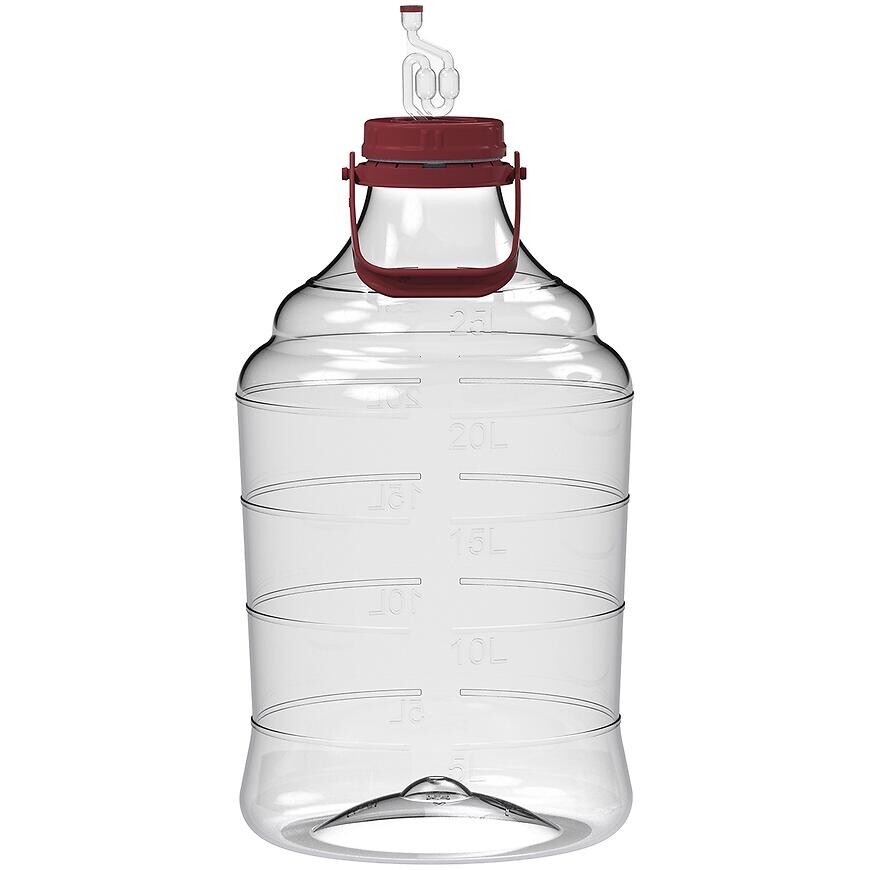 Demižón na víno ľahký, nerozbitný, s úchytom 25 l