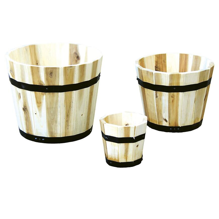 Kvetináč z akáciového dreva 33x28