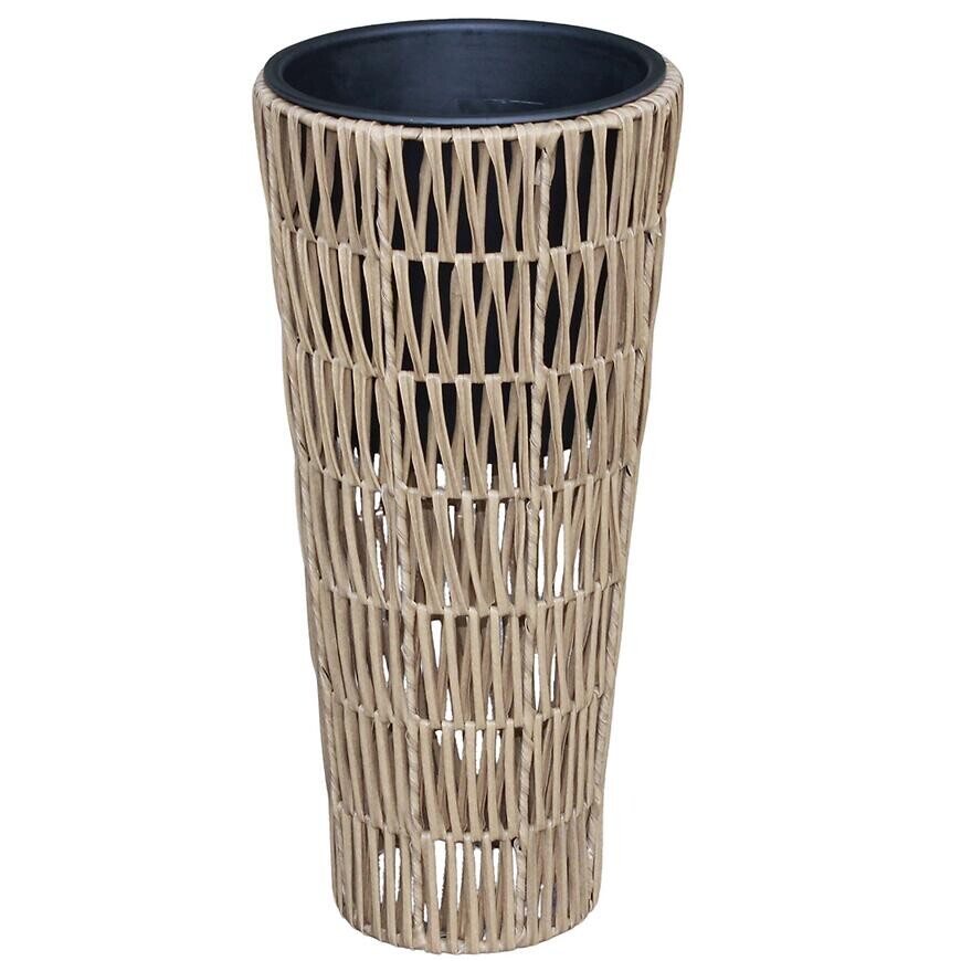 Prútený kvetináč 28x60