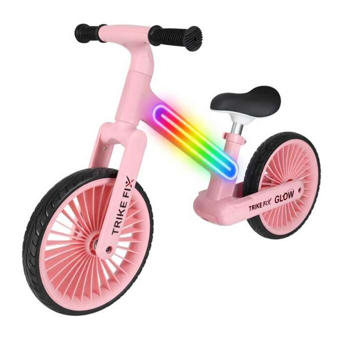 Odrážadlo Trike Fix Glow LED - ružové