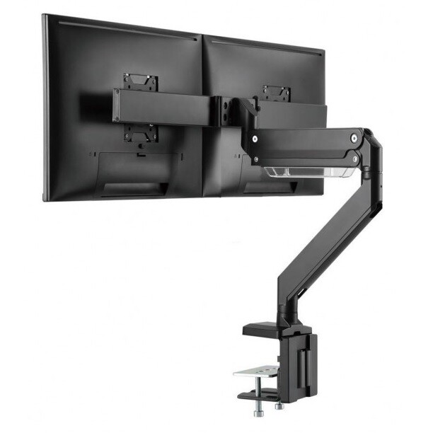 Polohovateľný držiak na 2 monitory Fiber Mounts RS115 - čierna