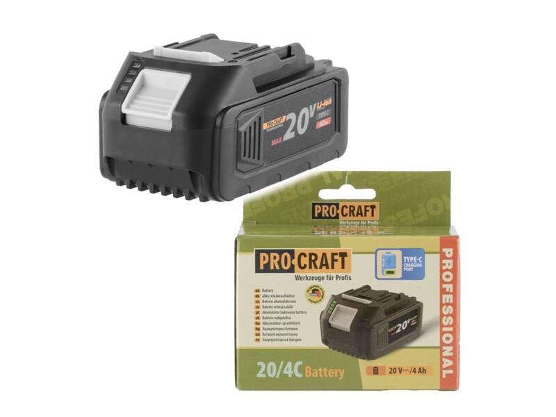 Batéria PROCRAFT 20V 4000mAh 20/4C
