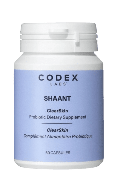 CODEX LABS SHAANT ClearSkin Probiotic Supplement 2.0, 60 kapslí