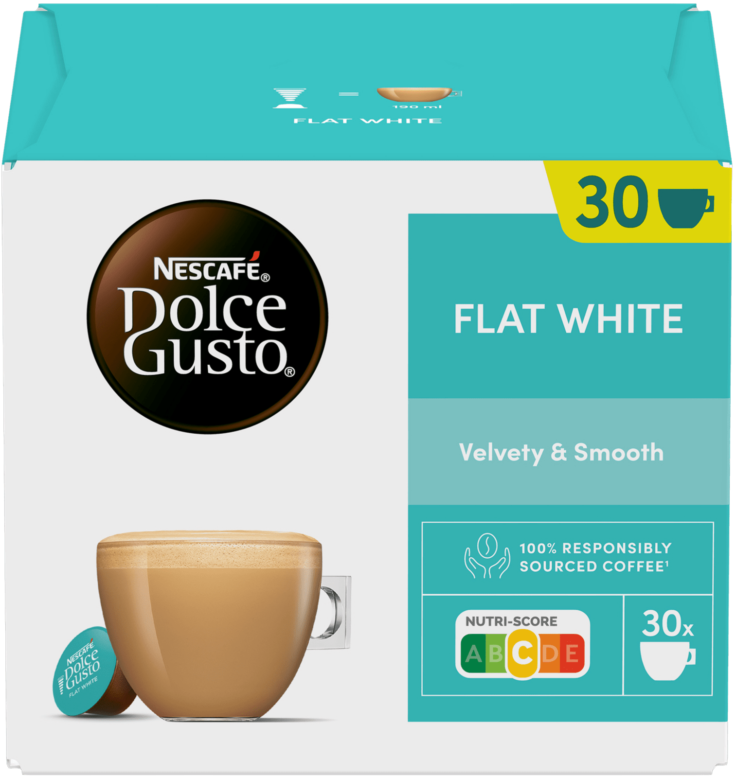 NESCAFÉ Dolce Gusto® Flat White – kávové kapsule 30 kapsúl