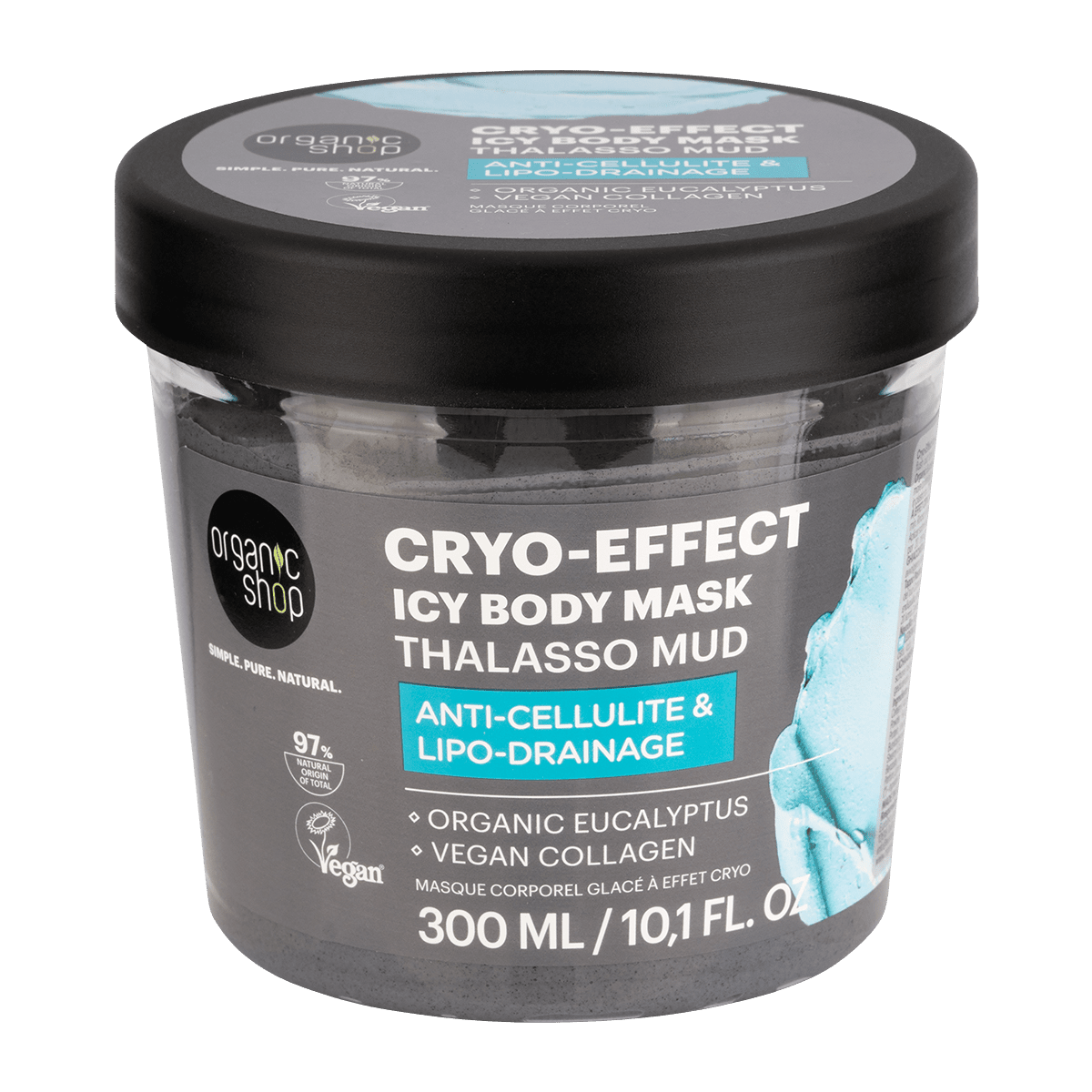ORGANIC SHOP Thalasso Cryo-Effect Bahenná chladivá telová maska 300 ml