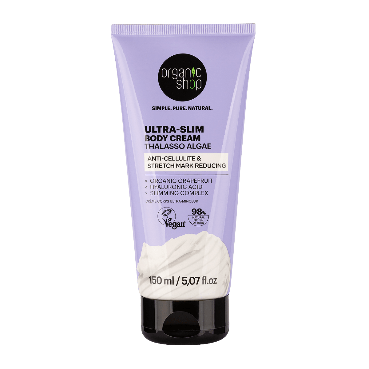 ORGANIC SHOP Thalasso Ultra-Slim Telový krém s morskými riasami 150 ml