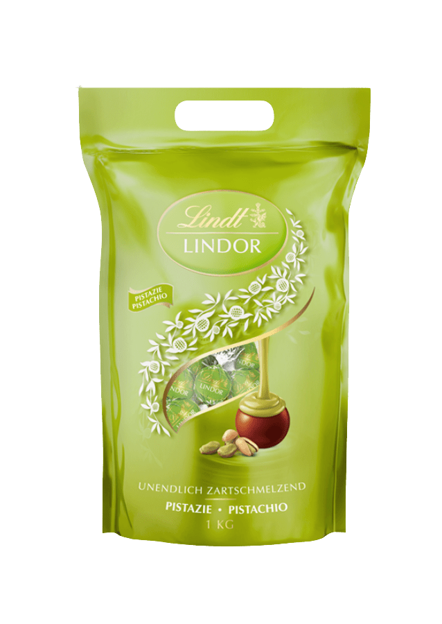 LINDT Lindor pralinky pistácia 1000 g