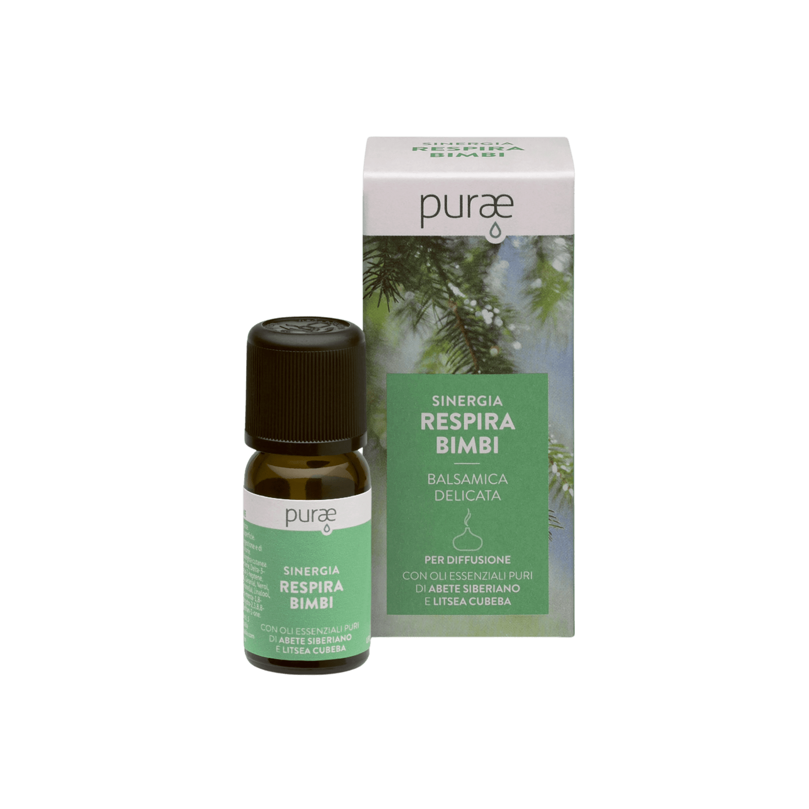 PURAE Respira Bimbi - Ľahký nádych pre deti - Balzamická a jemná zmes 10 ml