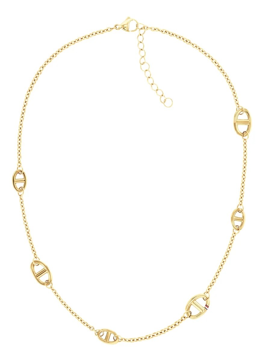 Tommy Hilfiger Slušivý pozlátený náhrdelník Marina 2781022