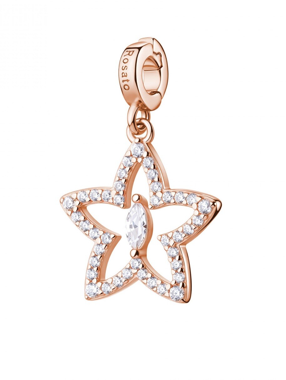 Rosato Pozlátený prívesok Hviezda s kubickými zirkónmi Storie RZ261