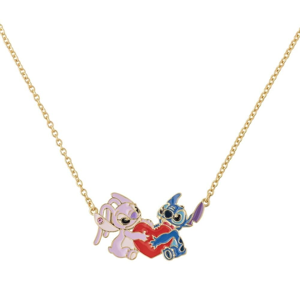 Disney Očarujúce náhrdelník s príveskom Stitch a Angel Lilo & Stitch NF00777YRUL-18.PA