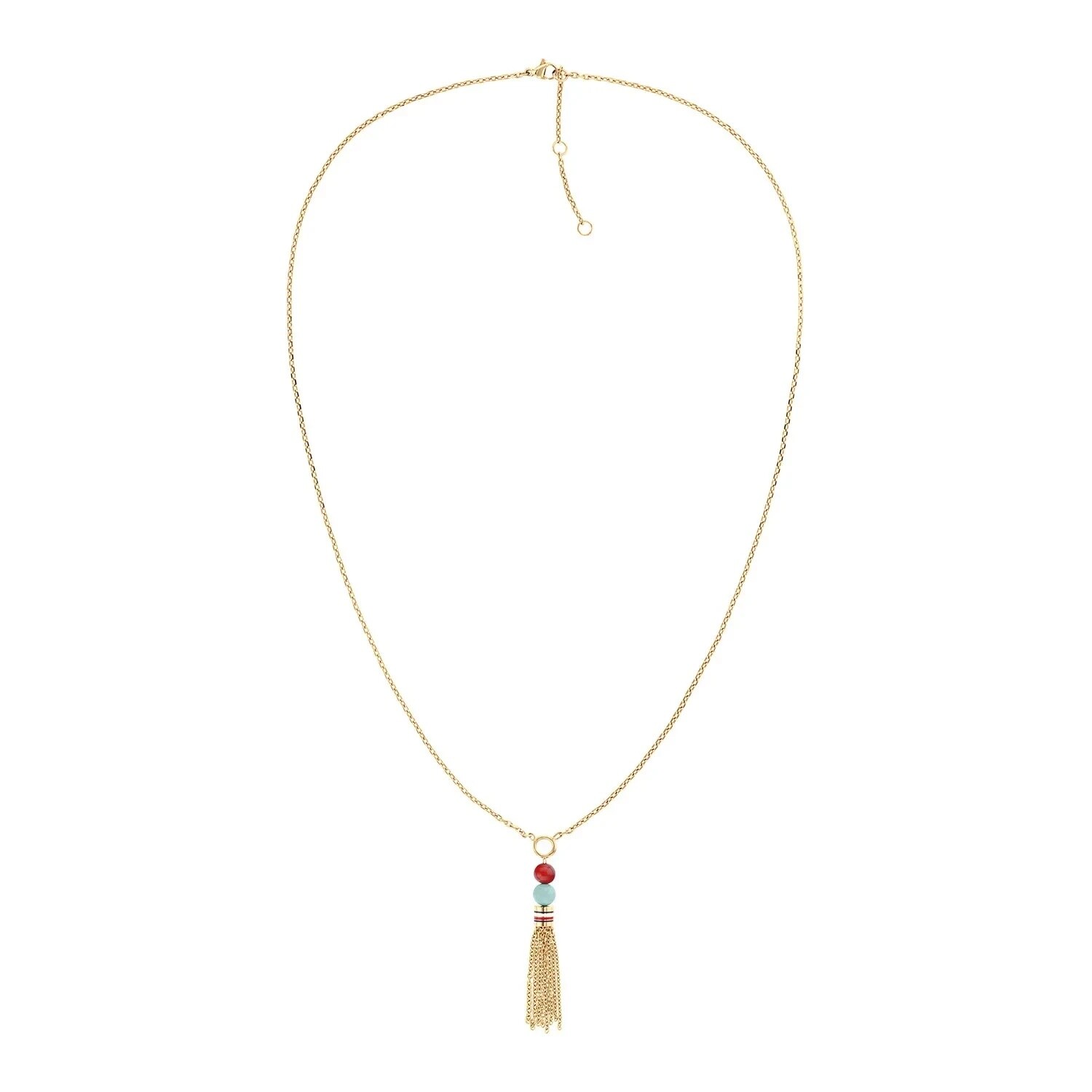 Tommy Hilfiger Pozlátený náhrdelník s príveskom Modern Hippie 2781041