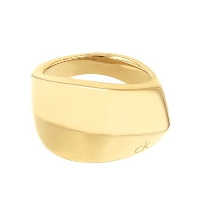 Calvin Klein Pozlátený prsteň Sculpted 35000822 58 mm