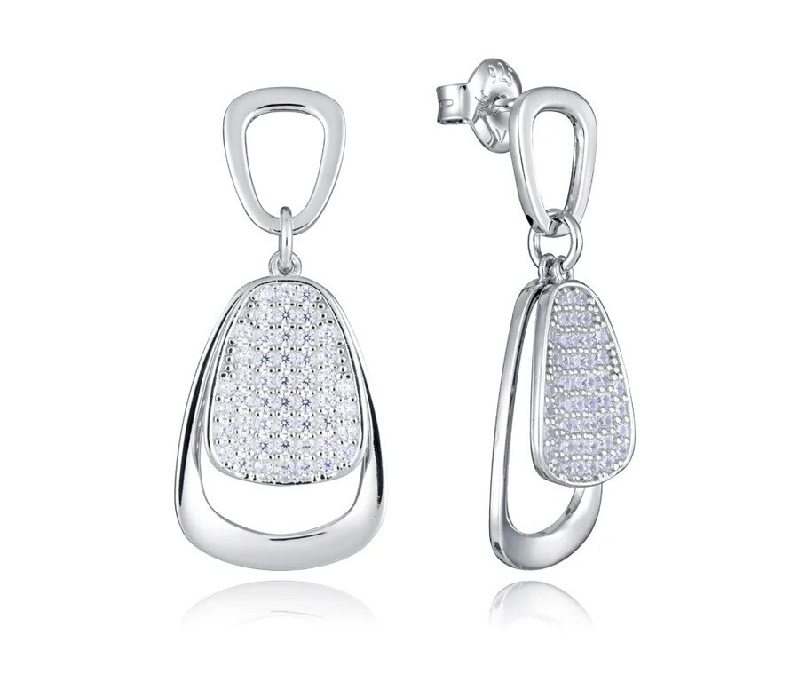 Viceroy Visiace strieborné náušnice s kubickými zirkónmi 13212E000-30