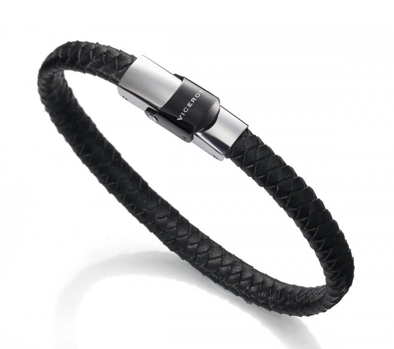 Viceroy Nadčasový kožený náramok pre mužov Fashion 6097P09010