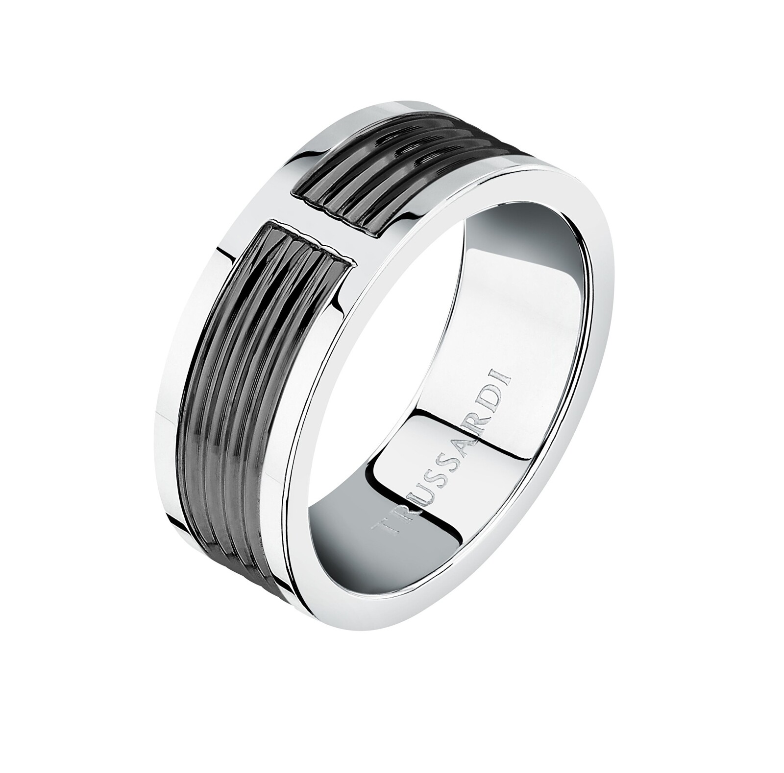 Trussardi Moderný oceľový prsteň pre mužov T-Steel TJAXV570 59 mm